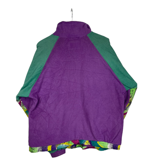 80s Pile Blue Ocean Crazy Fleece Pink Green L/XL