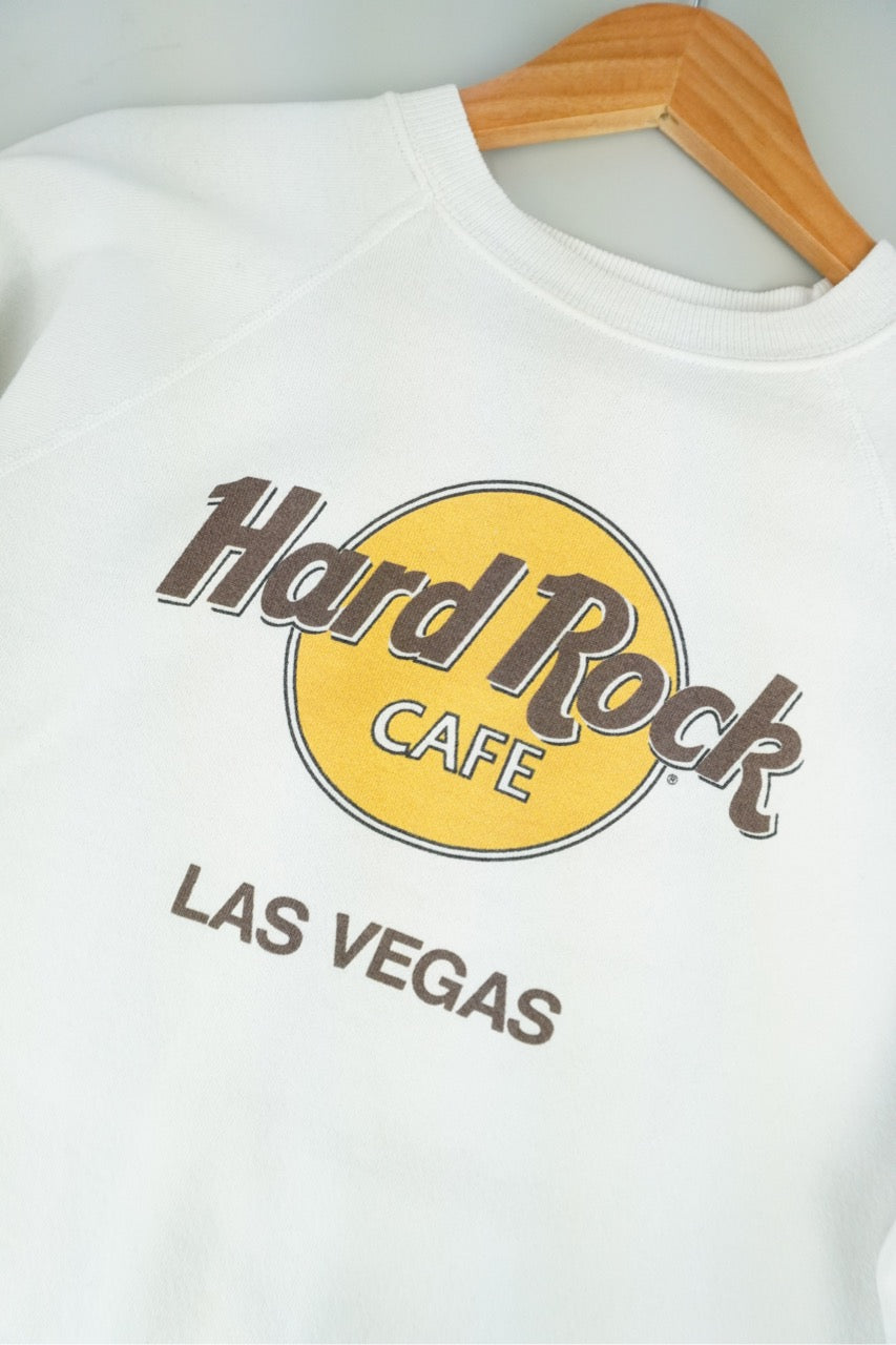 80s Hard Rock Cafe Las Vegas Sweatshirt White M