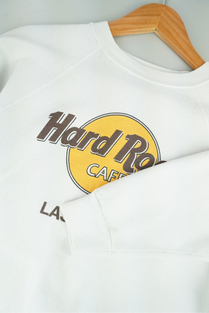 80s Hard Rock Cafe Las Vegas Sweatshirt White M