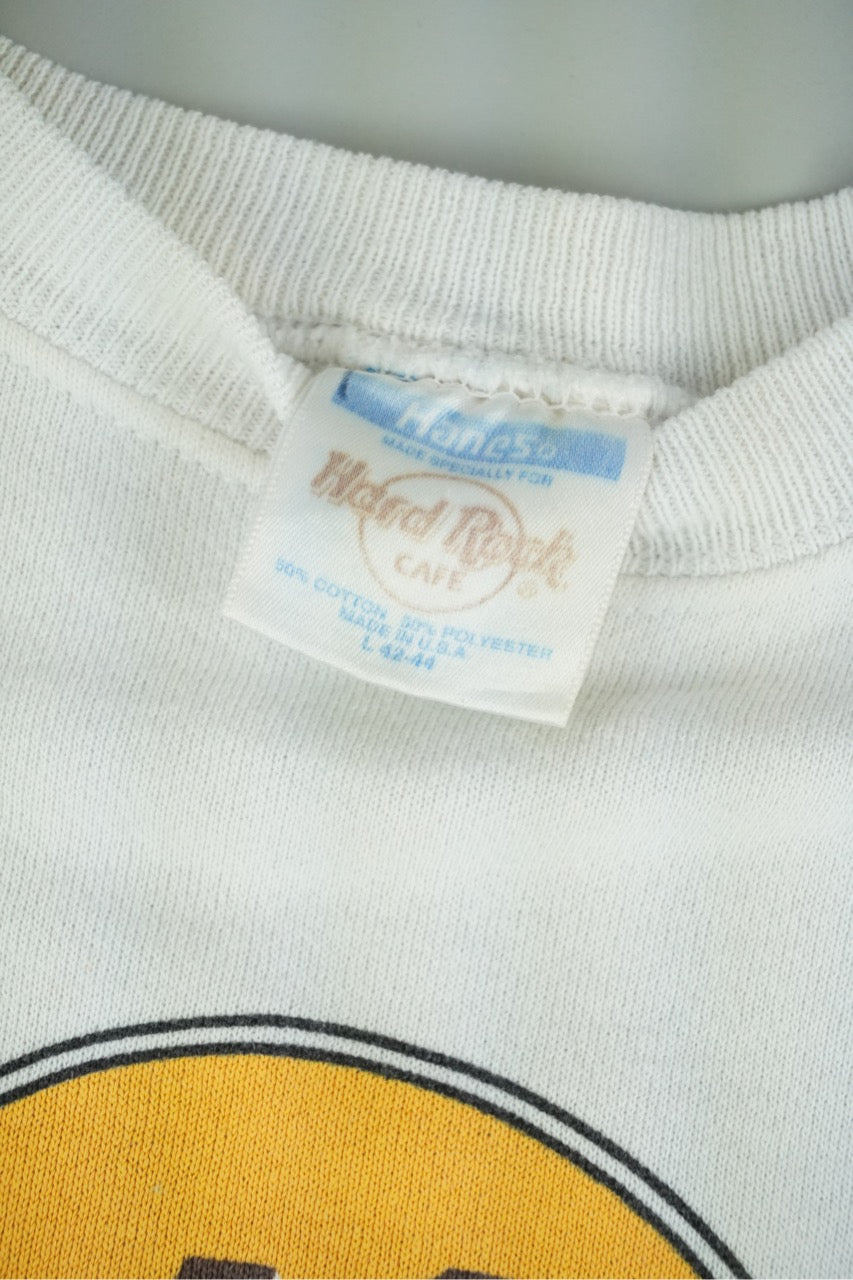 80s Hard Rock Cafe Las Vegas Sweatshirt White M