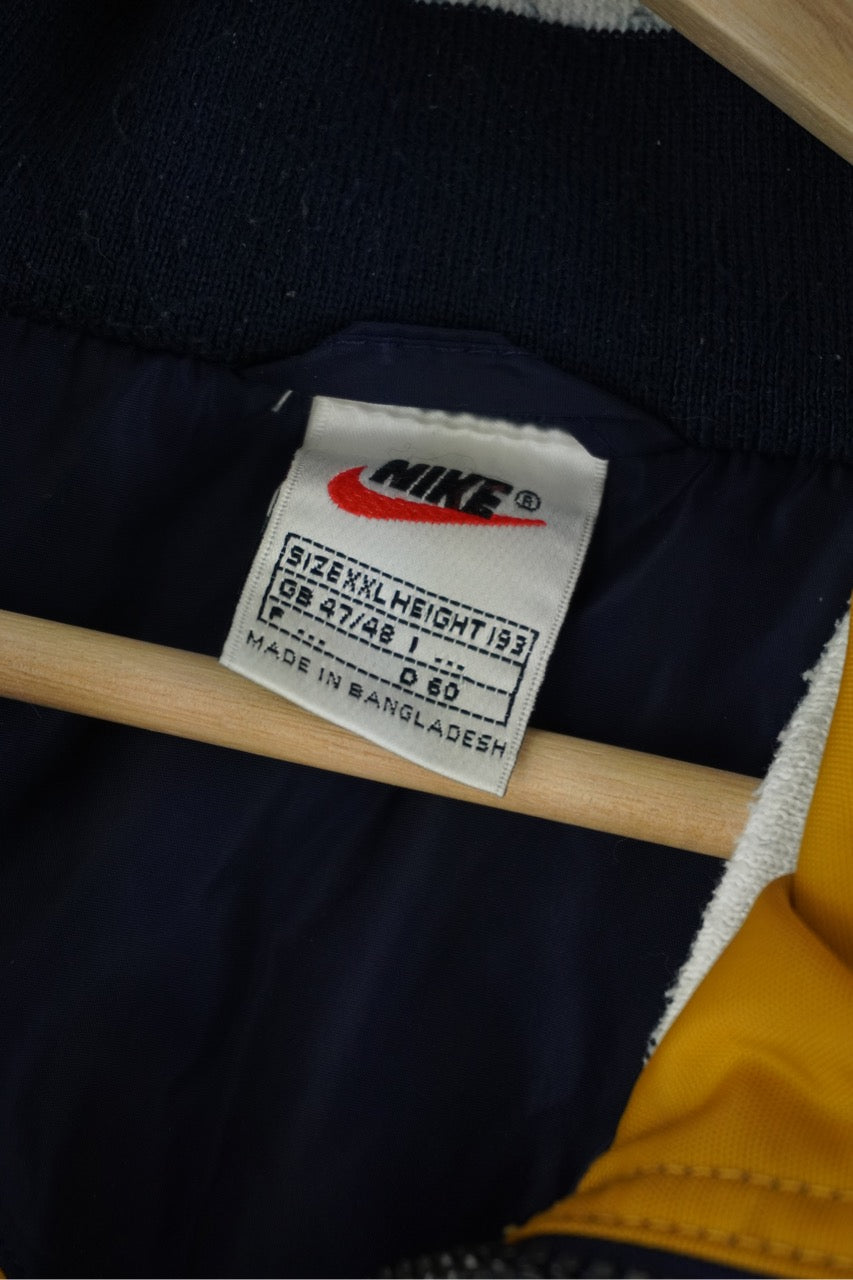90s Nike Jacket Navy Yellow XXL