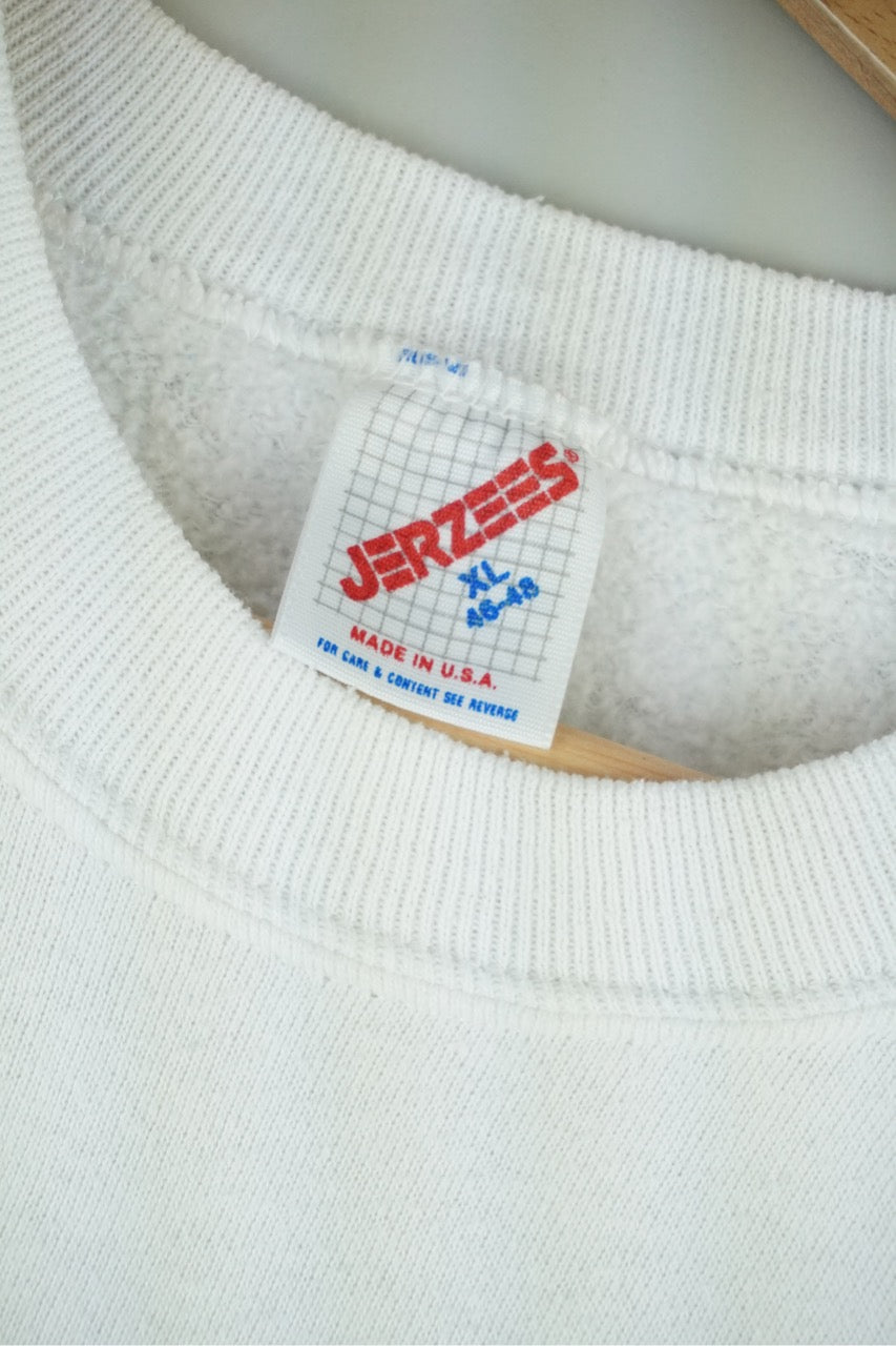 90s Jerzees Deutscher Fußball Bund Sweatshirt White L