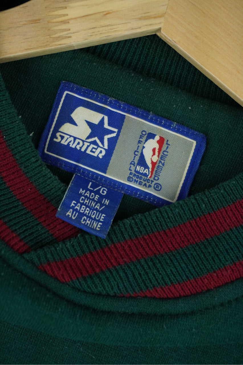 90s Starter Seattle Supersonics NBA Sweatshirt Green XL