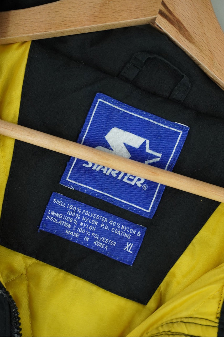 90s Starter Missouri Tigers Jacket Yellow Black XL