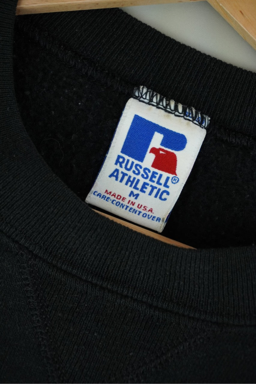 90s Russel Athletic Nebraska Huskers NCAA Sweatshirt Black M