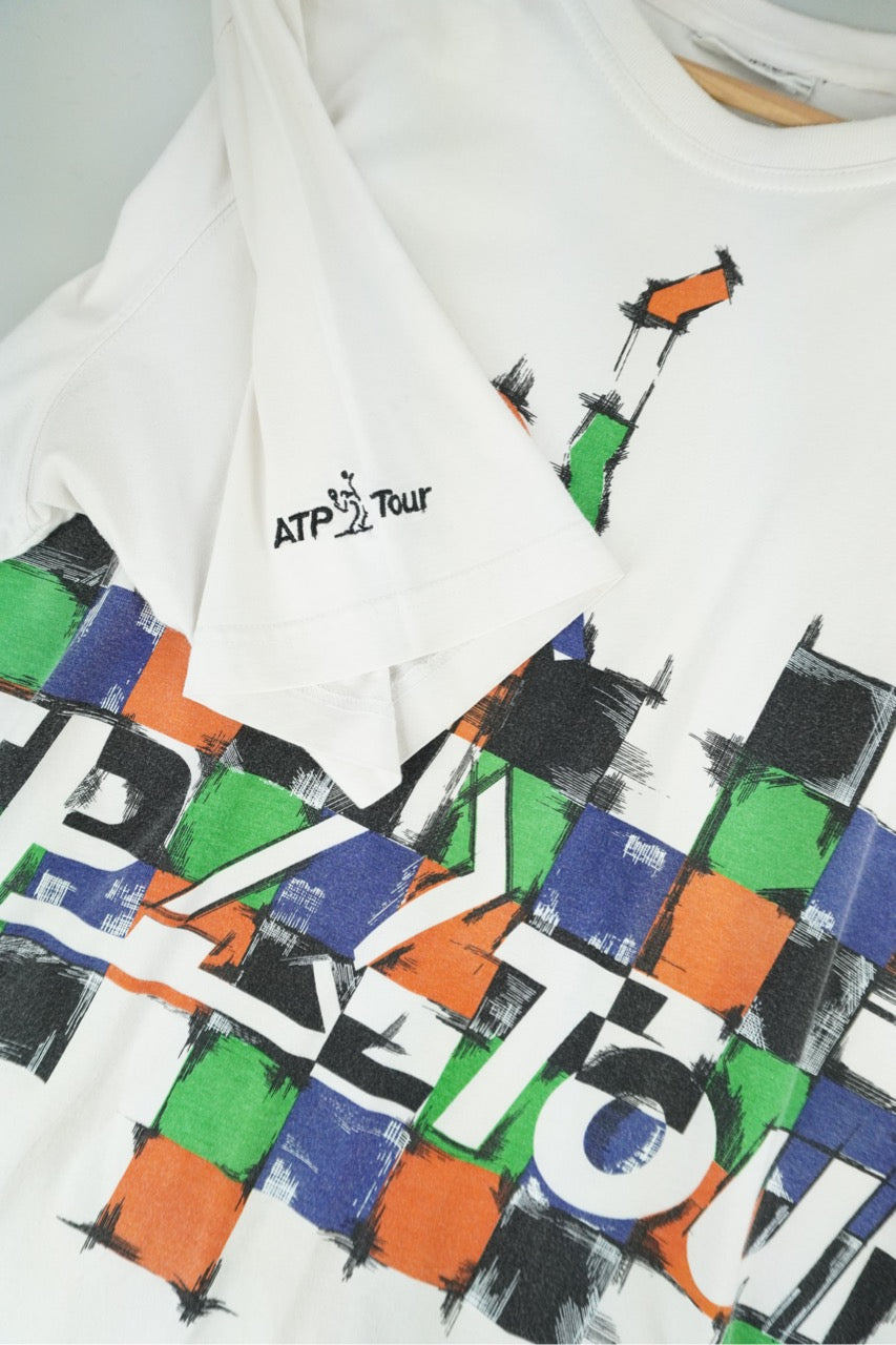 90s Adidas ATP Tour T-Shirt White M