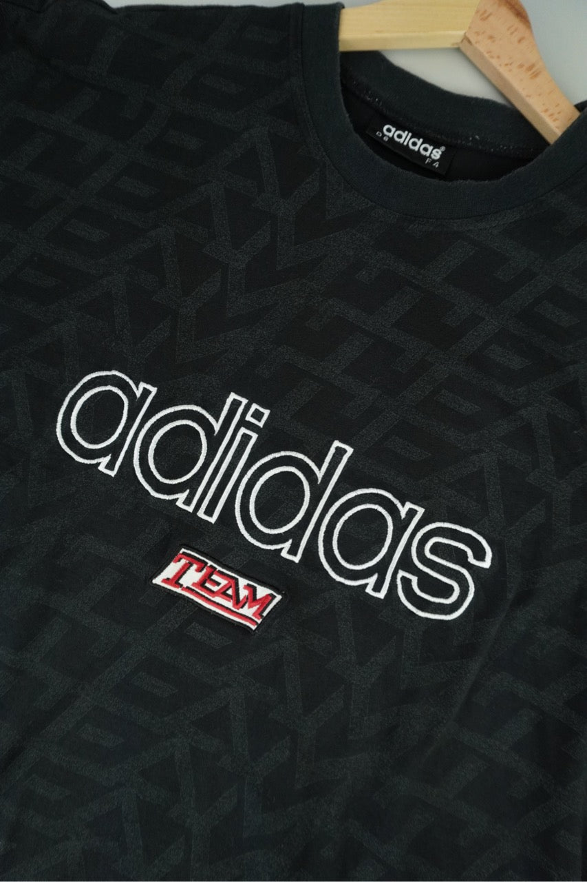 90s Adidas Team T-Shirt Black M/L
