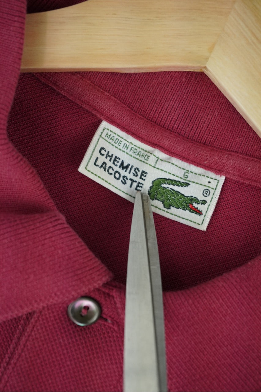 90s Lacoste Poloshirt Red M