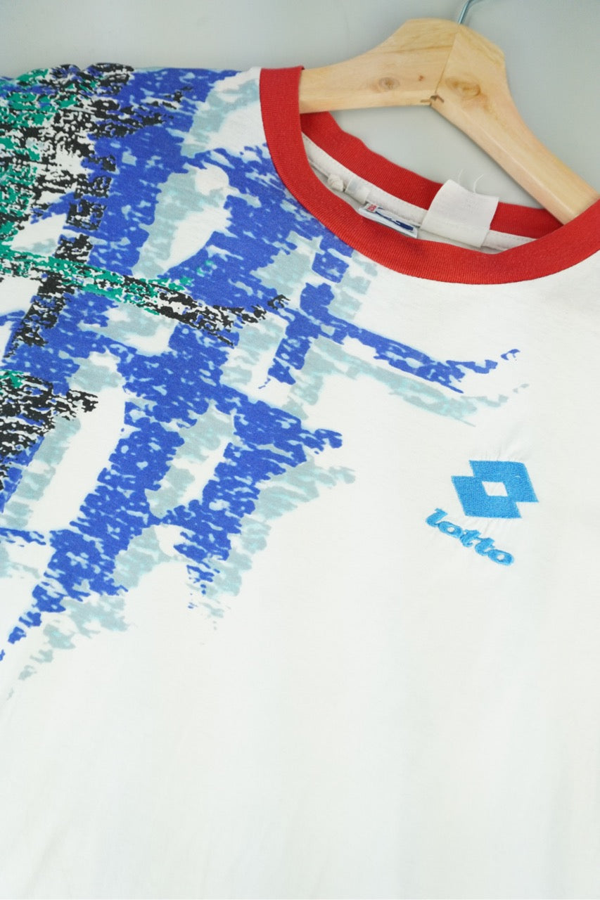 90s Lotto T-Shirt White M/L