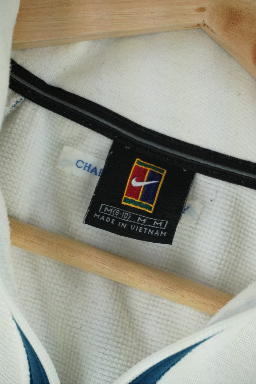 00s Nike Court Sweatshirt White S/M