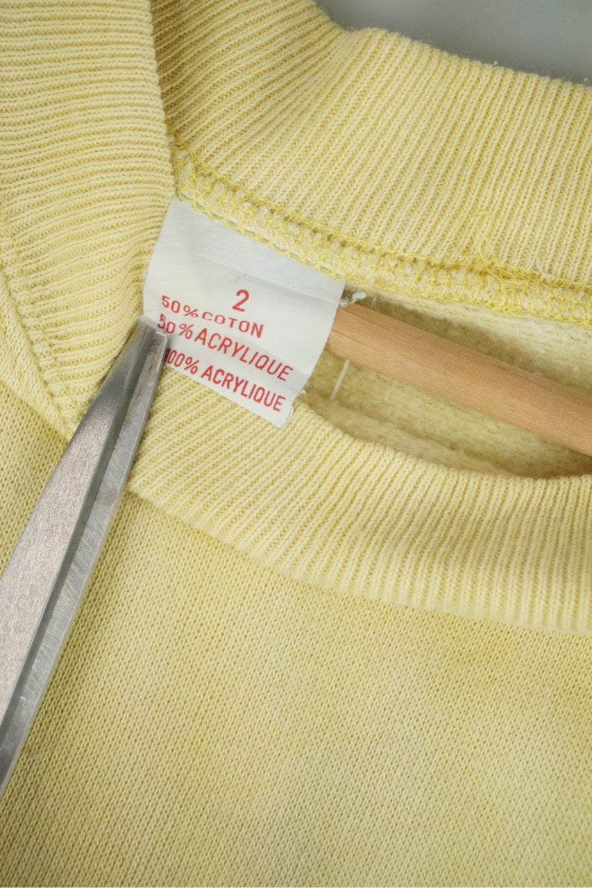 80s Unbranded New York City Sweatshirt Yellow M/L