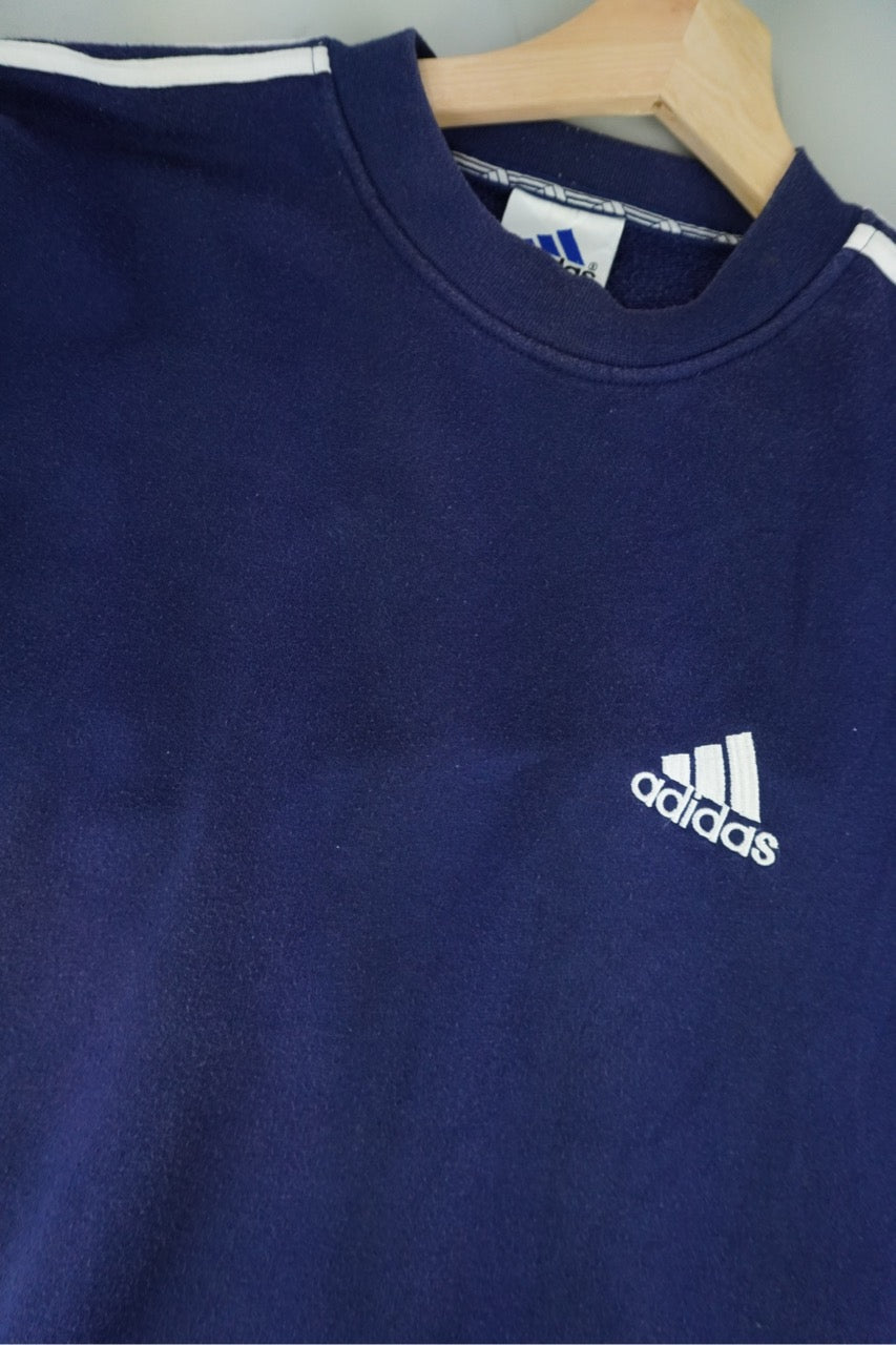 90s Adidas Sweatshirt Navy M/L