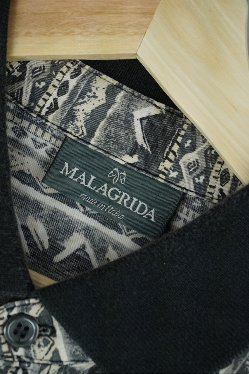 90s Malagrida Crazy Shirt Grey XL