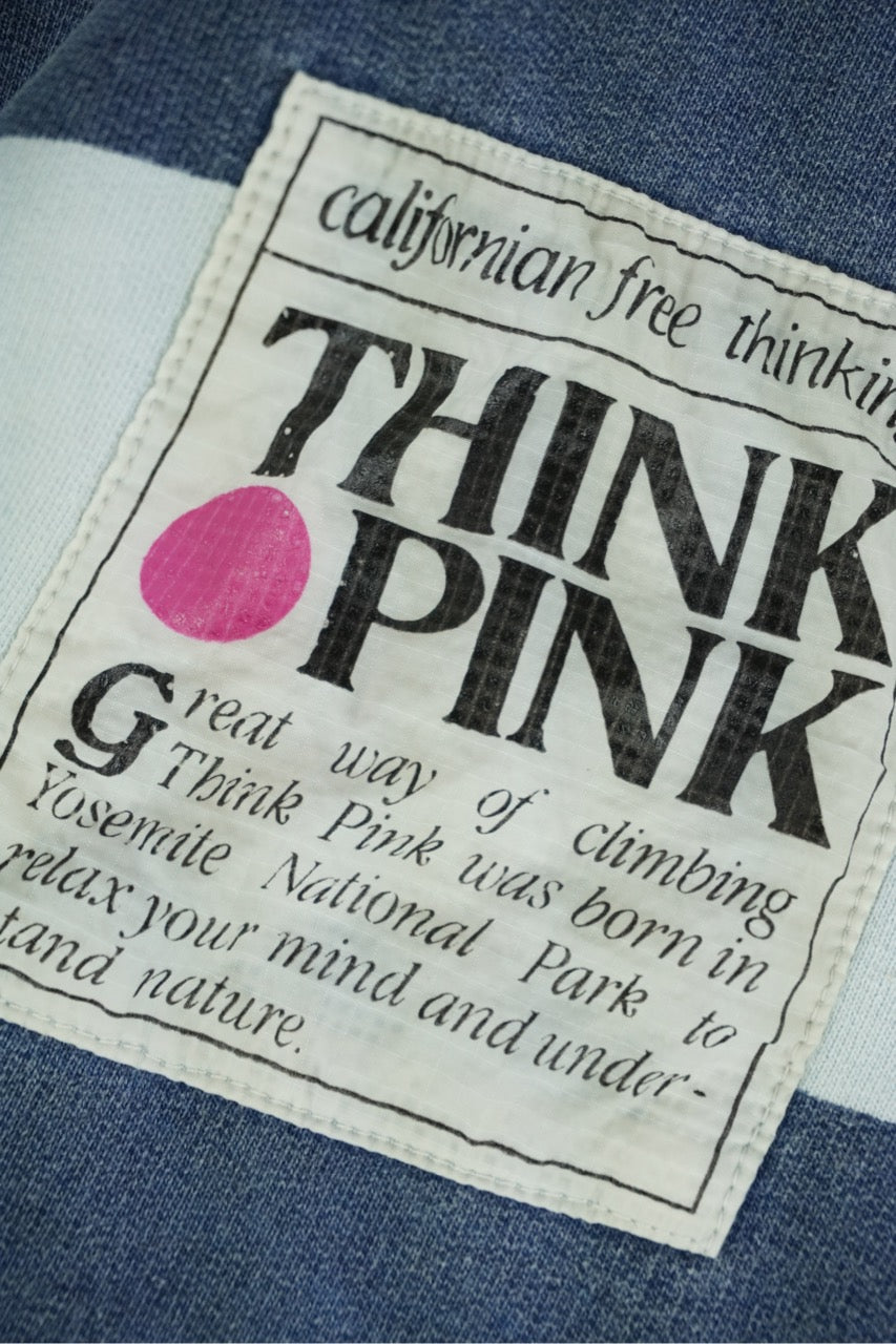 90s Think Pink Sweatshirt White Blue M/L