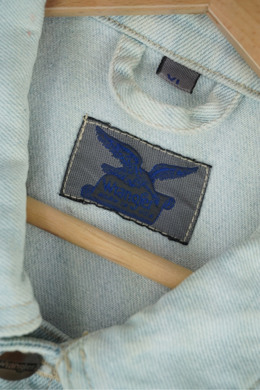 00s Wrangler Blue Jeans Jacket Blue XL