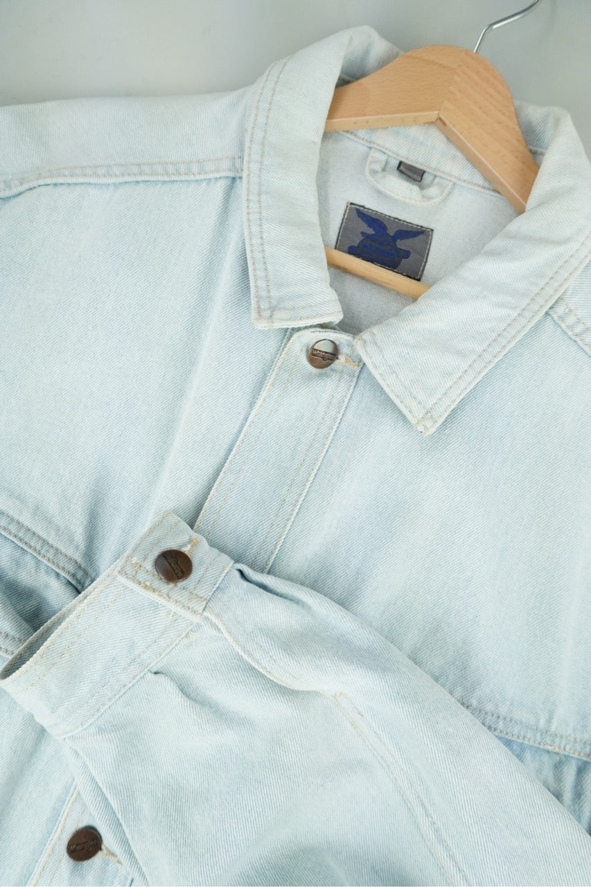 00s Wrangler Blue Jeans Jacket Blue XL