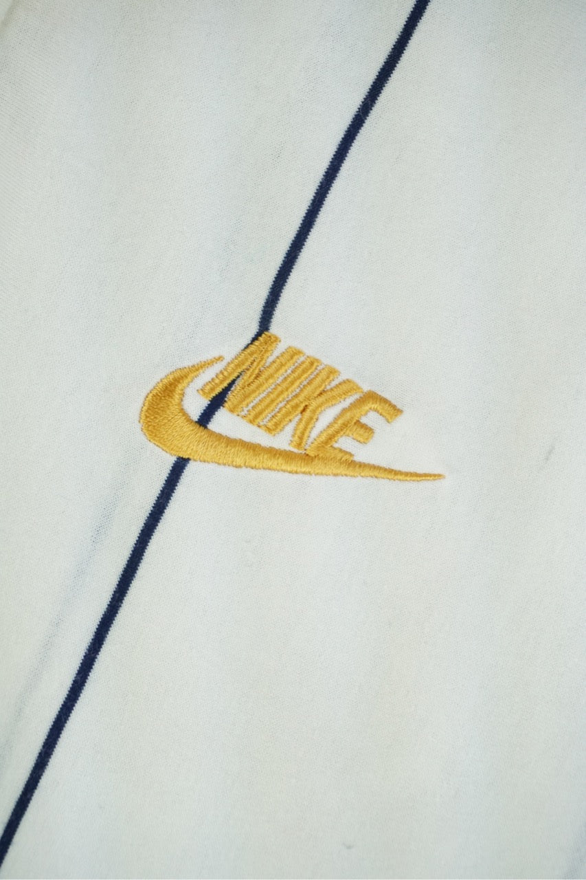 90s Nike Supremecourt Polo White Blue S/M