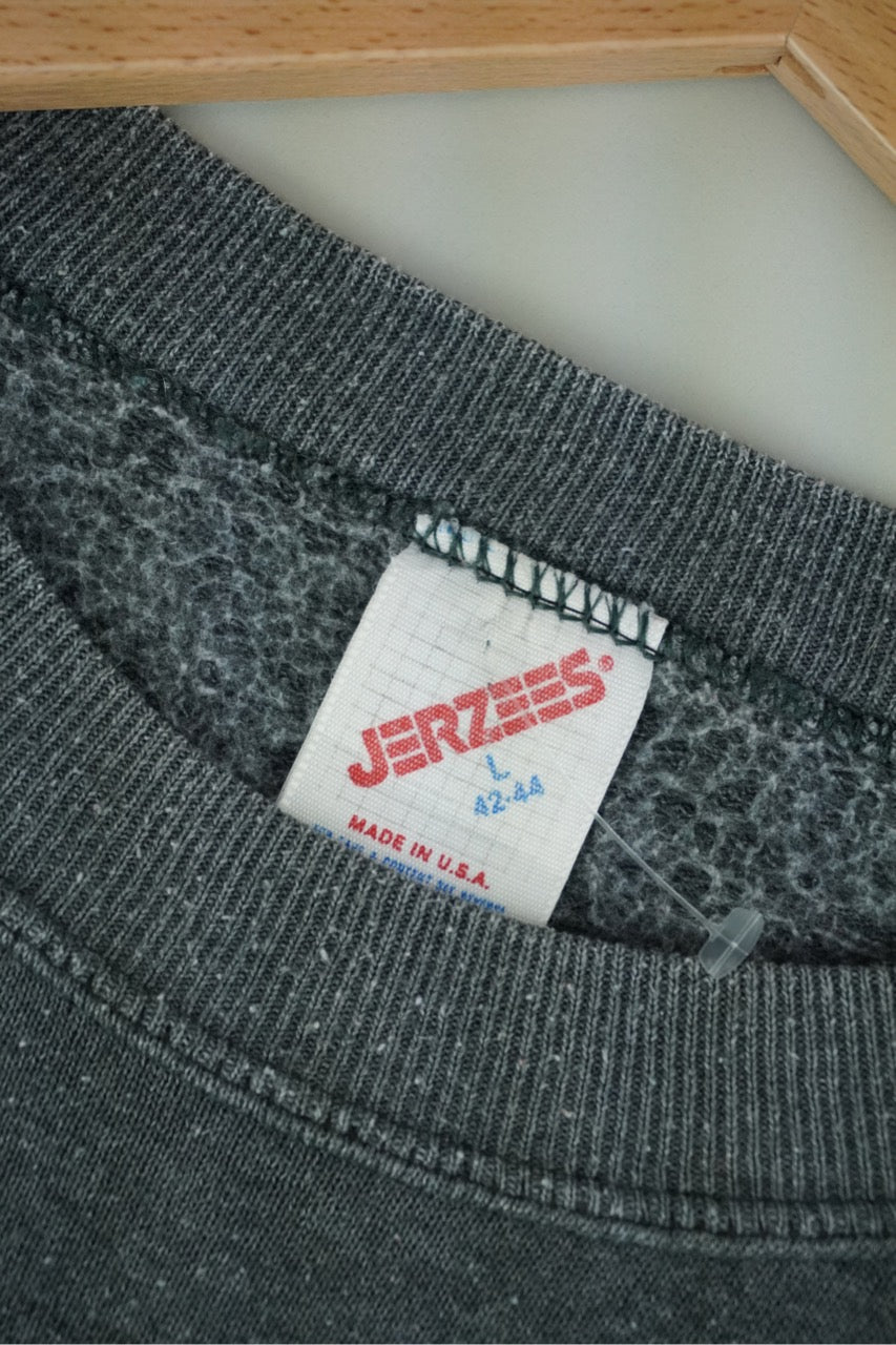 90s Jerzees Animal Print Sweatshirt Grey L