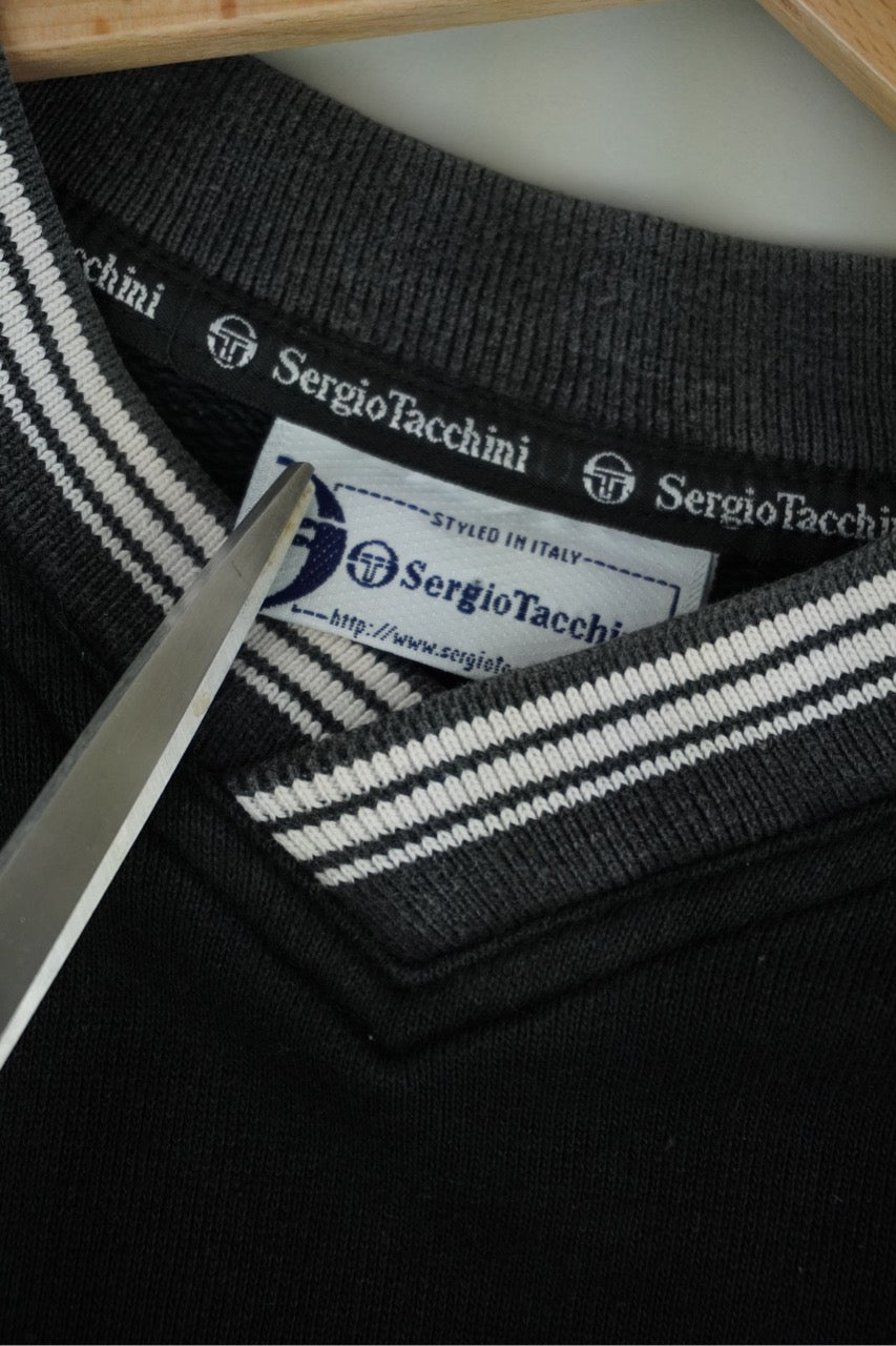 00s Sergio Tacchini Sweatshirt Black L