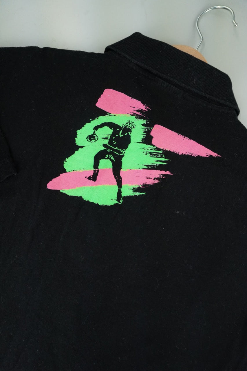 80s Sergio Tacchini Polo Black L