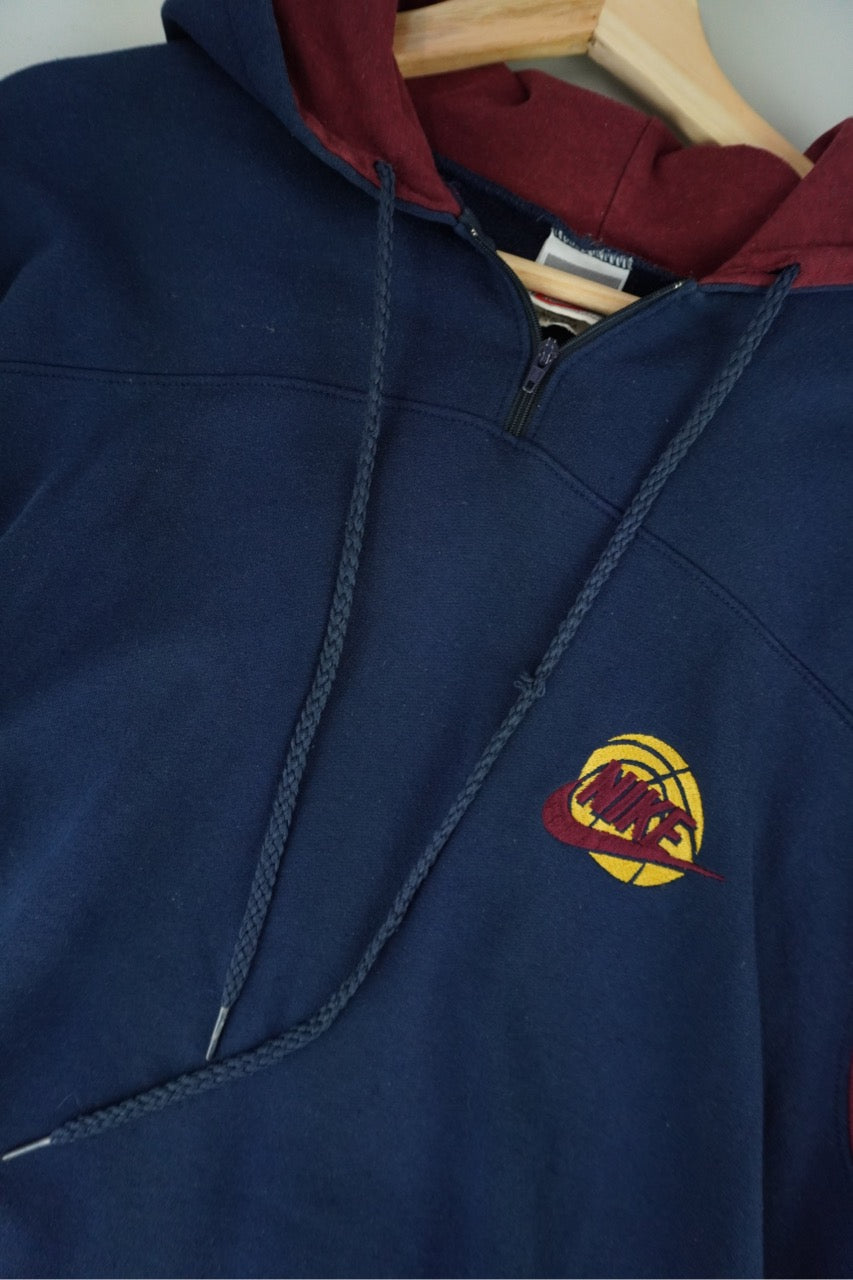 90s Nike Basketball Hoodie Navy M/L