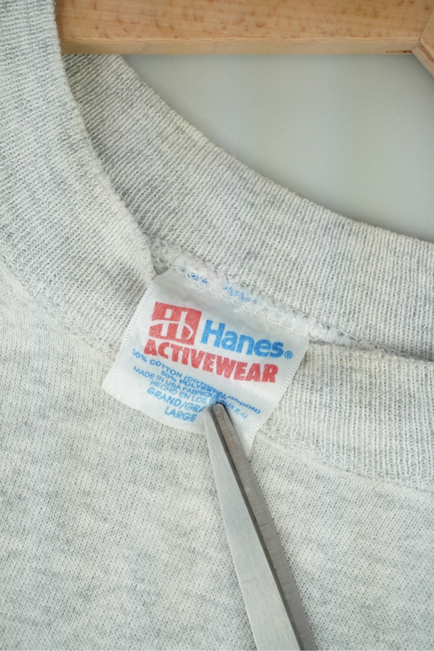 90s Hanes Sweatshirt Grey L