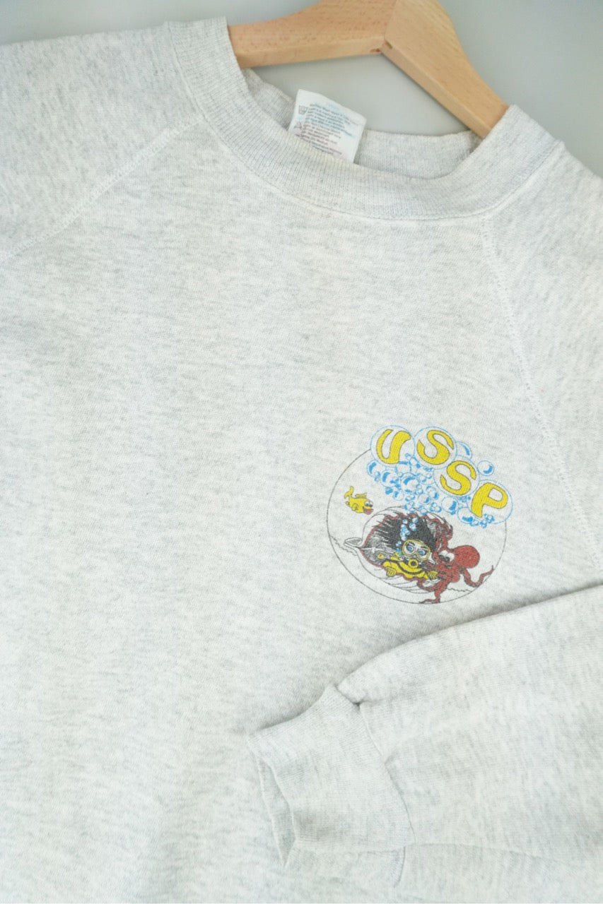 90s Hanes Sweatshirt Grey L