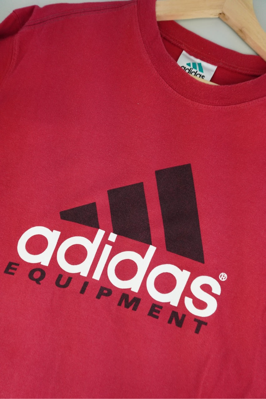 90s Adidas Equipment T-Shirt Red L