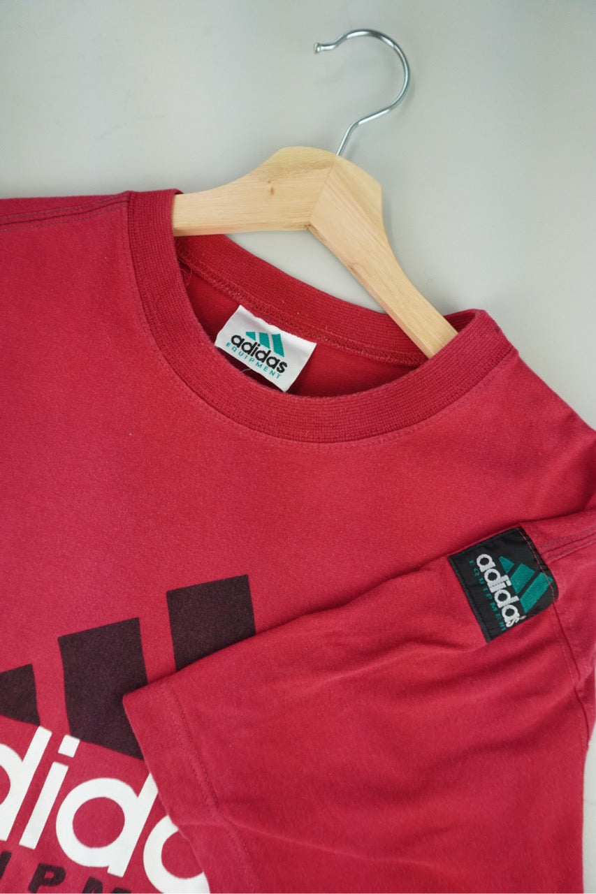 90s Adidas Equipment T-Shirt Red L