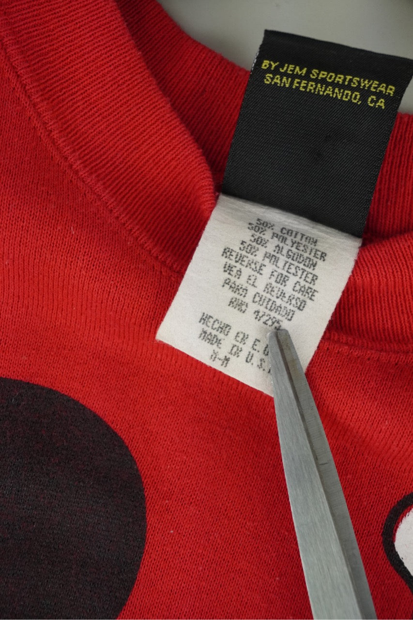 90s Mickey Mouse Sweatshirt Red M