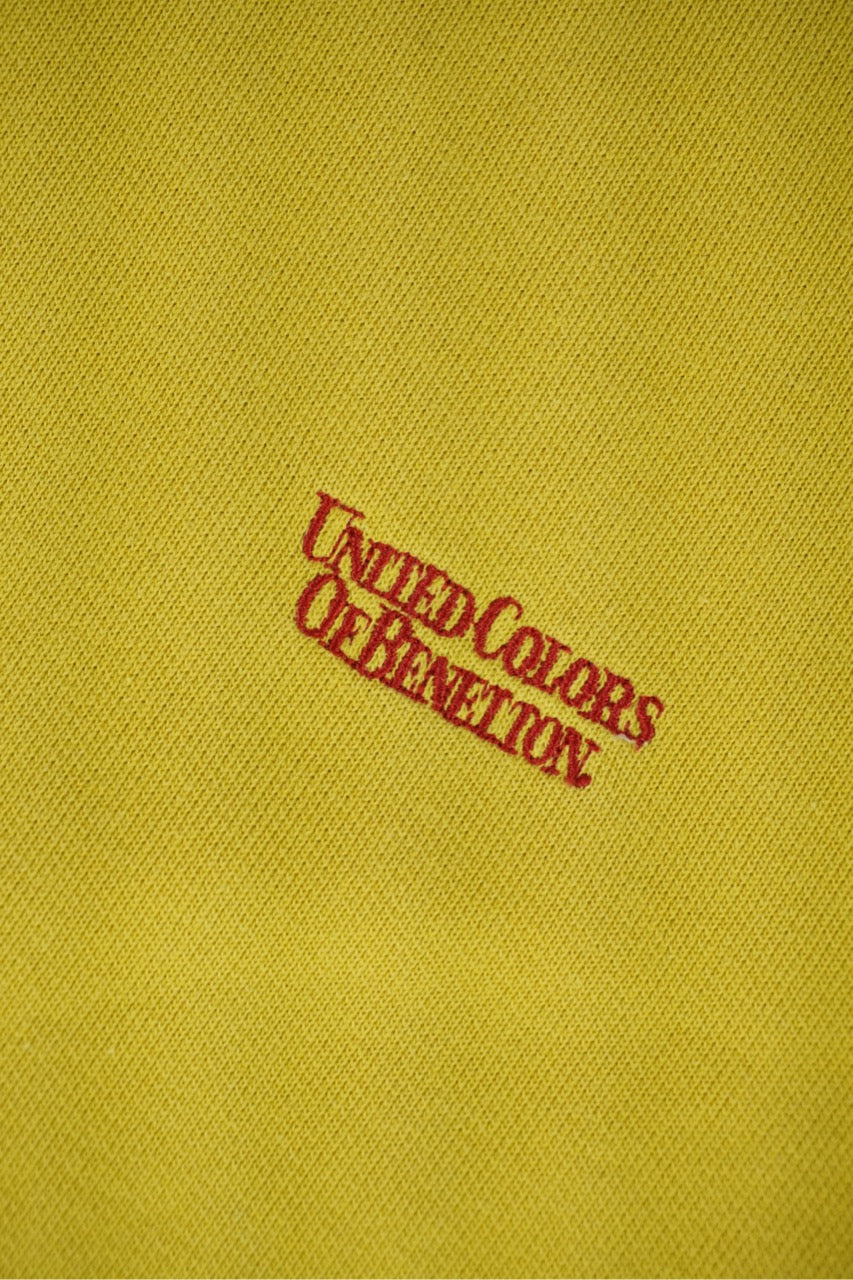 80s United Colors of Benetton Sweatshirt Yellow M