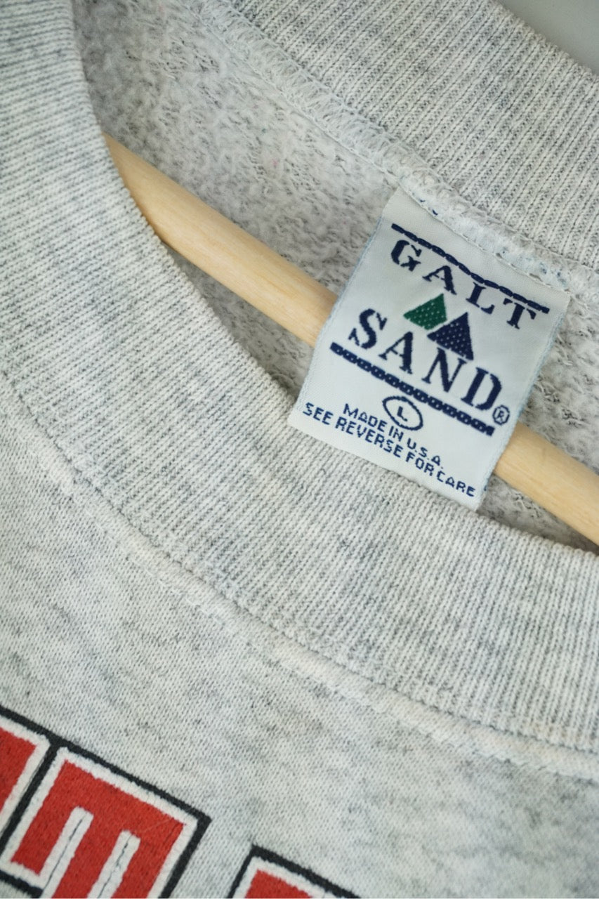 90s Galt Sand Scarlet Knights Rutgers NCAA Sweatshirt Grey L