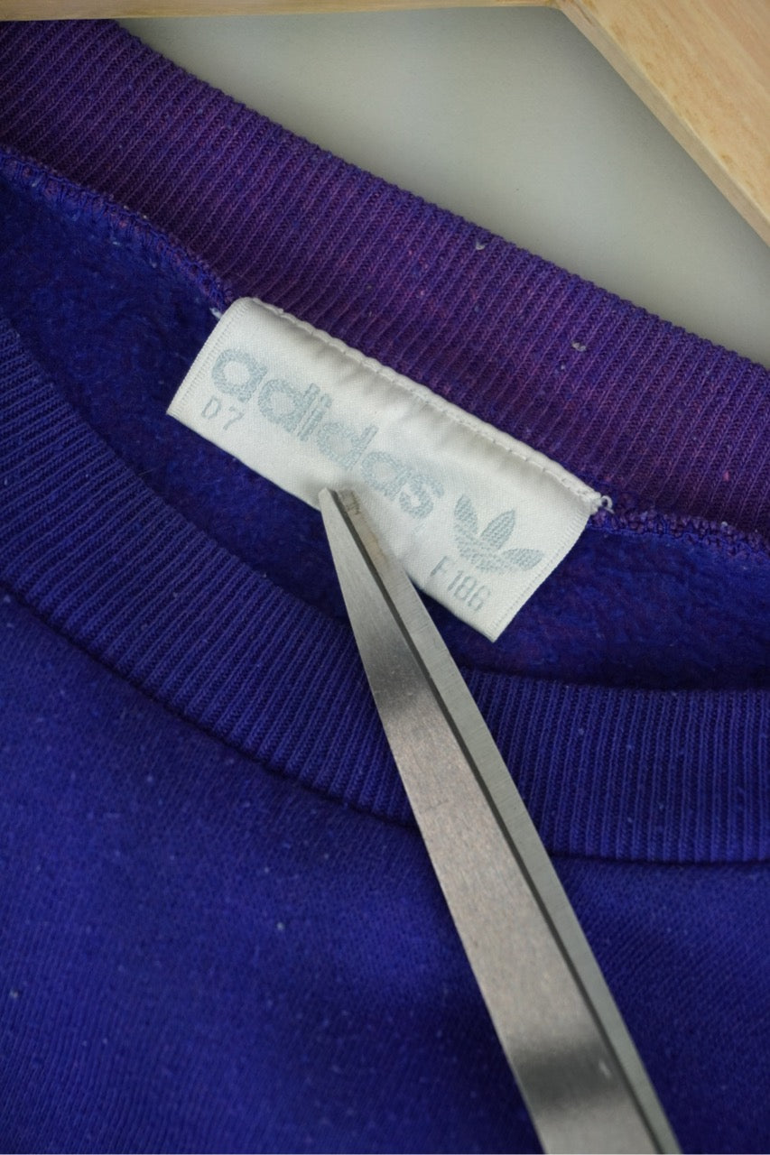 90s Adidas Sweatshirt Blue Purple M