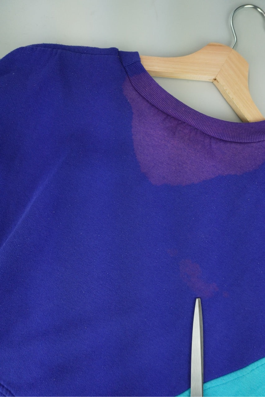 90s Adidas Sweatshirt Blue Purple M