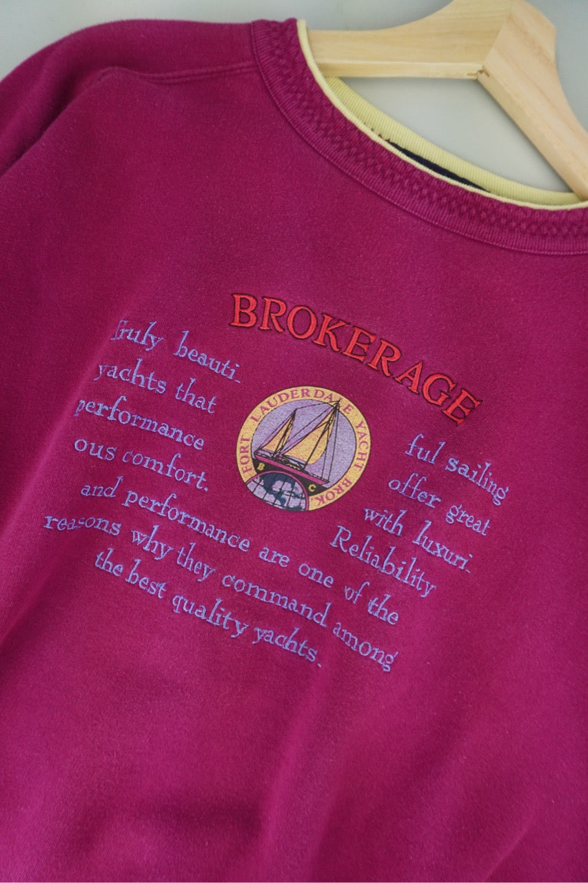 90s Best Company Sweatshirt Purple L