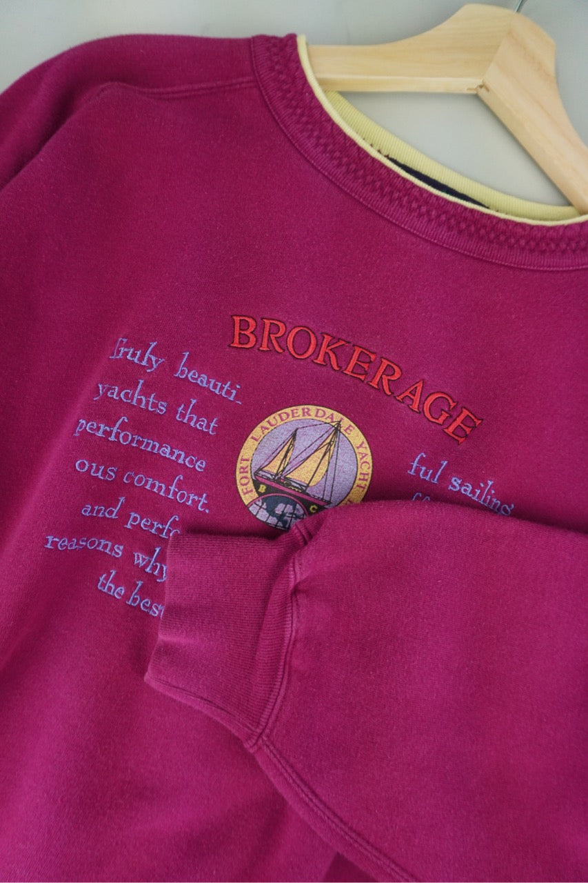 90s Best Company Sweatshirt Purple L