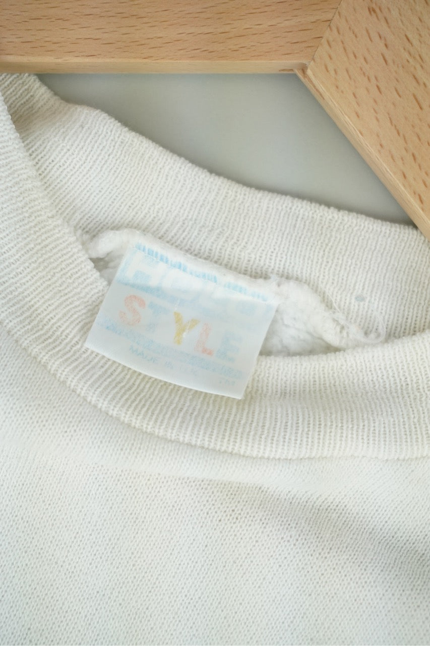 80s Mickey Mouse Sweatshirt White M