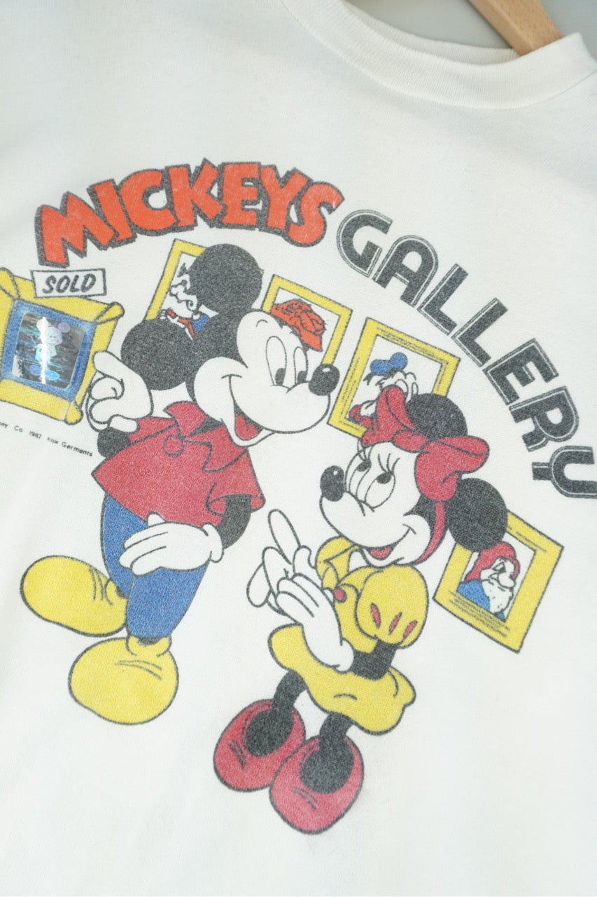 80s Mickey Mouse Sweatshirt White M