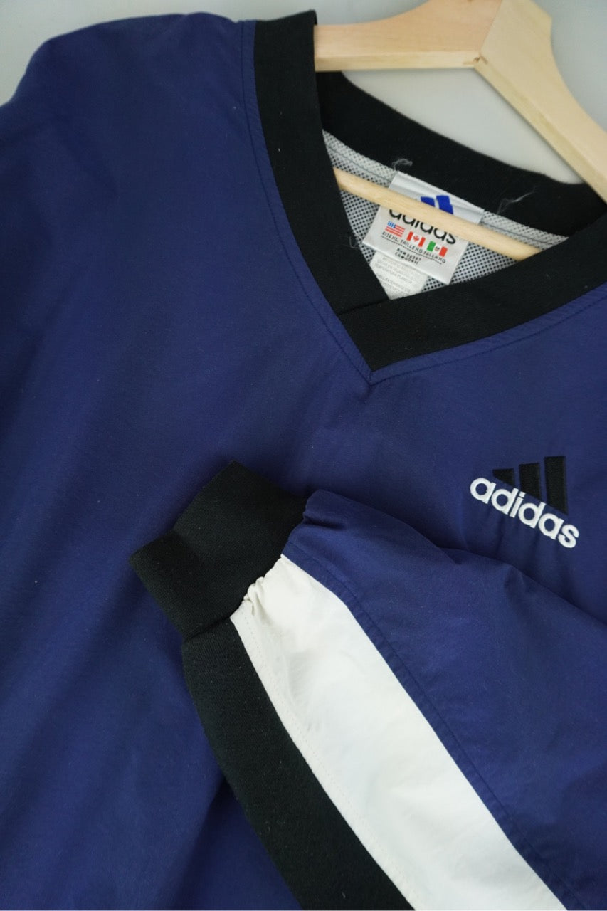 90s Adidas Pullover Navy XL