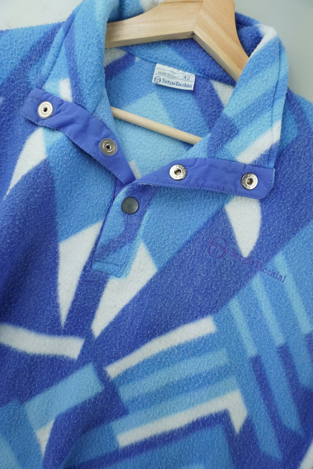 90s Sergio Tacchini Fleece Blue White S
