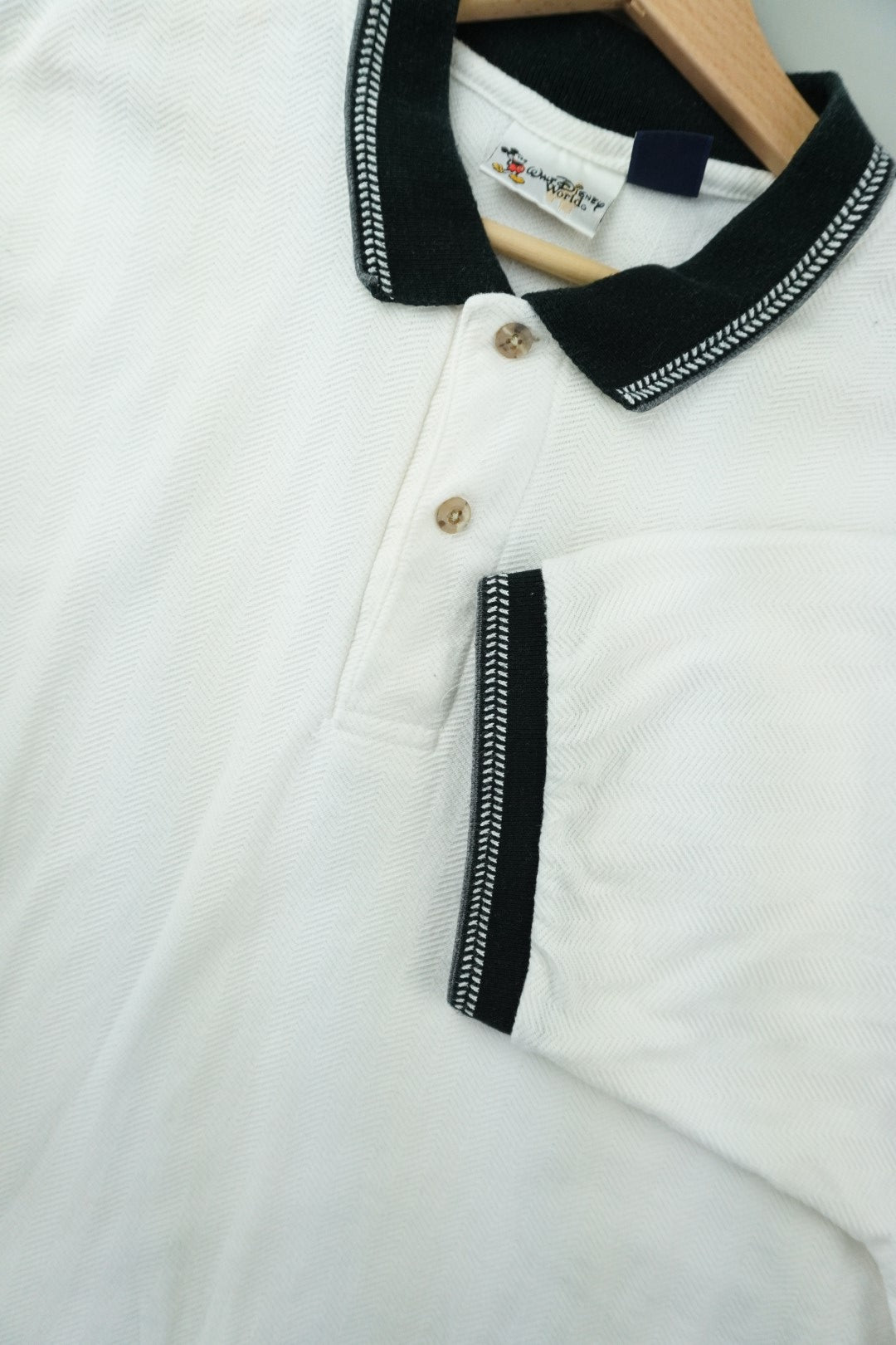 90s Walt Disney World Polo White L