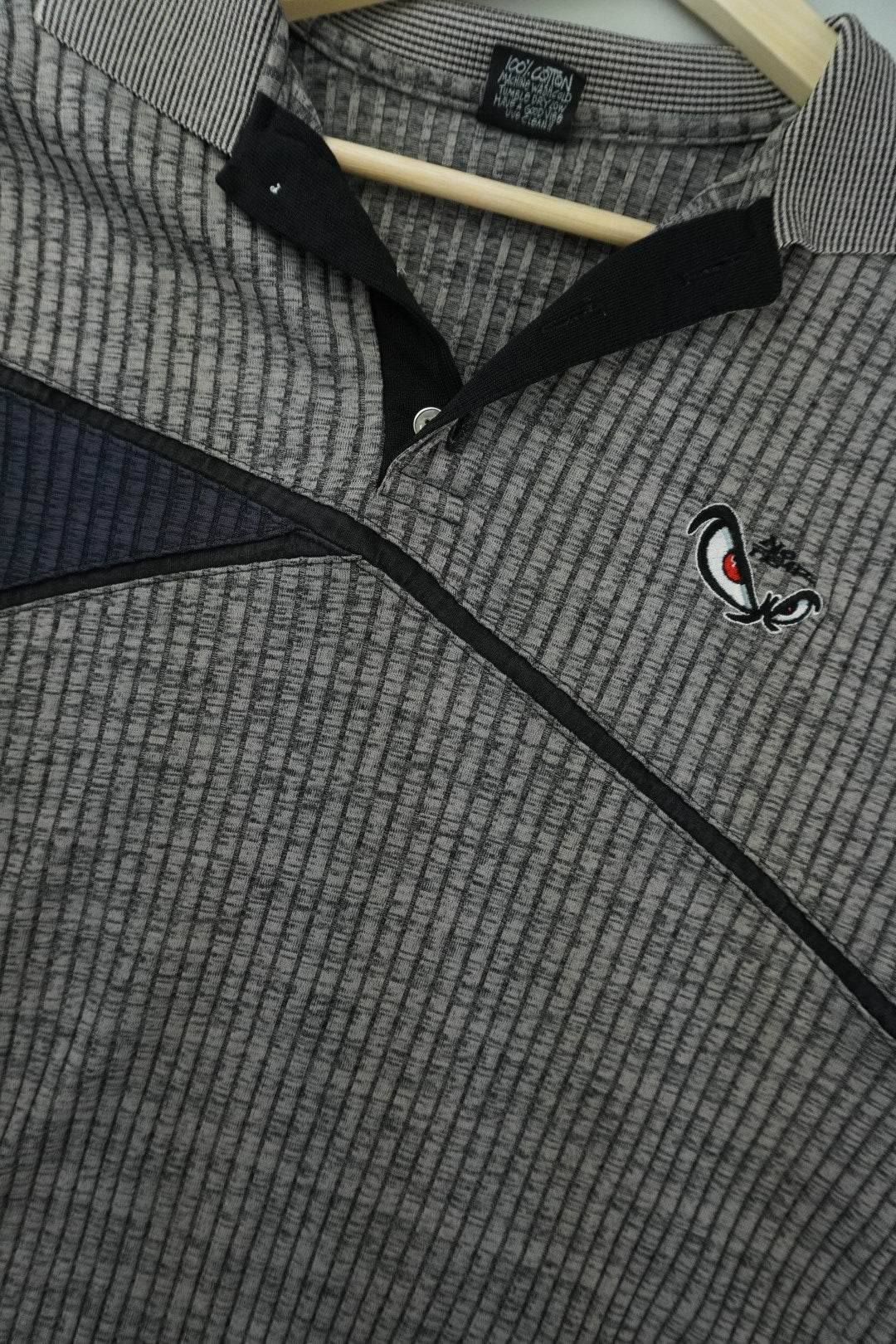 00s No Fear Polo Grey M