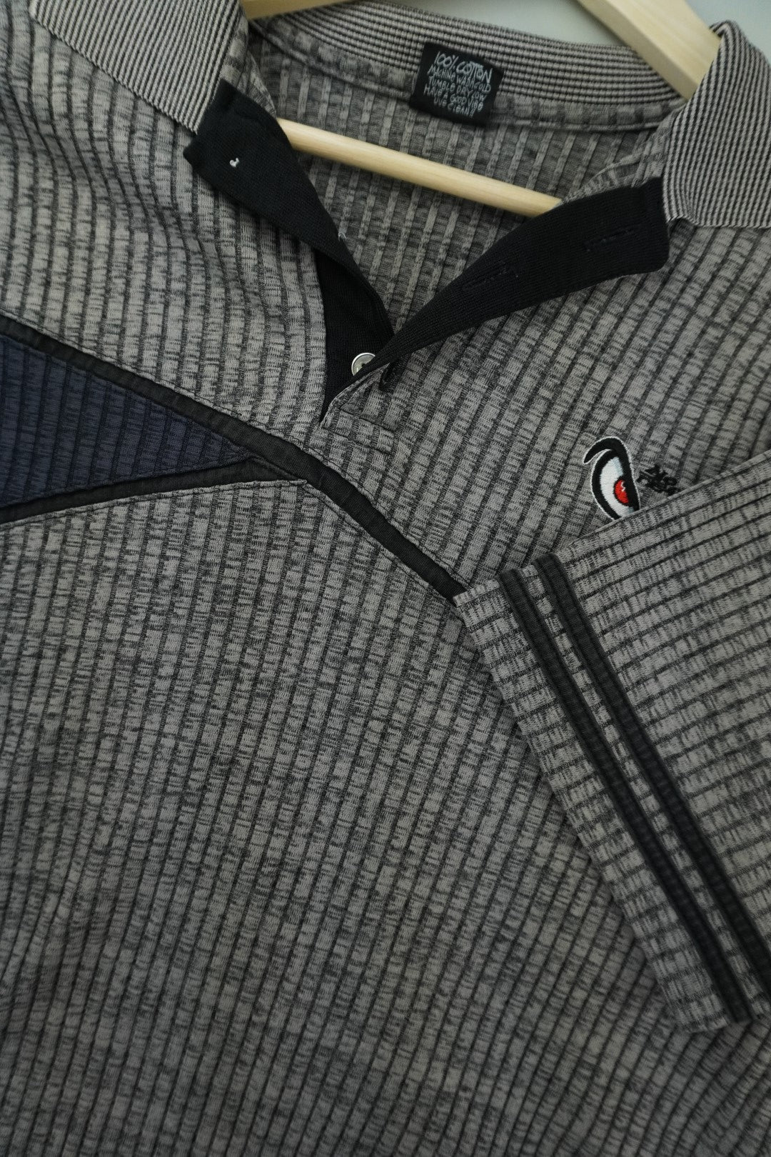 00s No Fear Polo Grey M