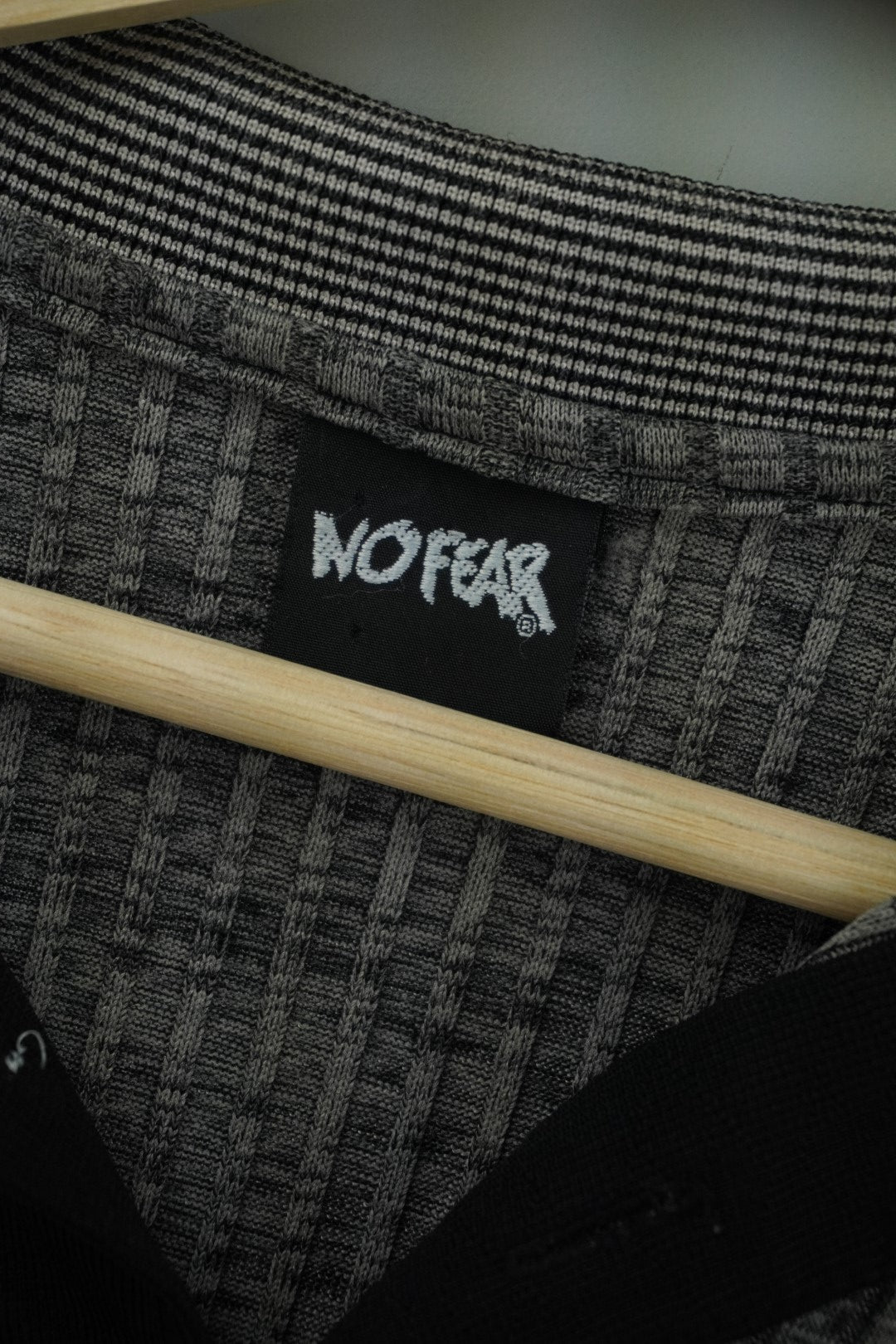 00s No Fear Polo Grey M