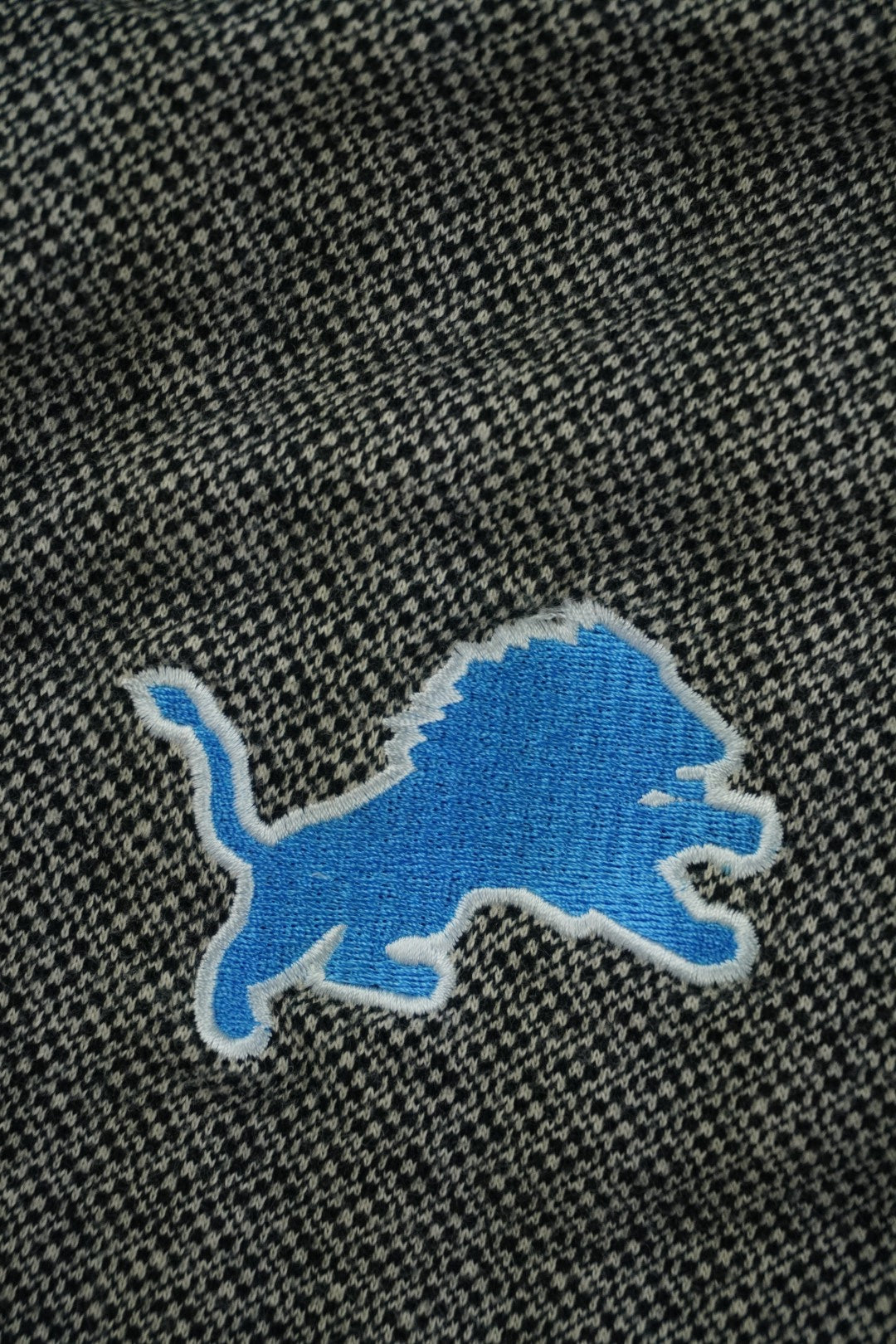 00s Reebok Detroit Lions NFL Pullover Black Grey XL