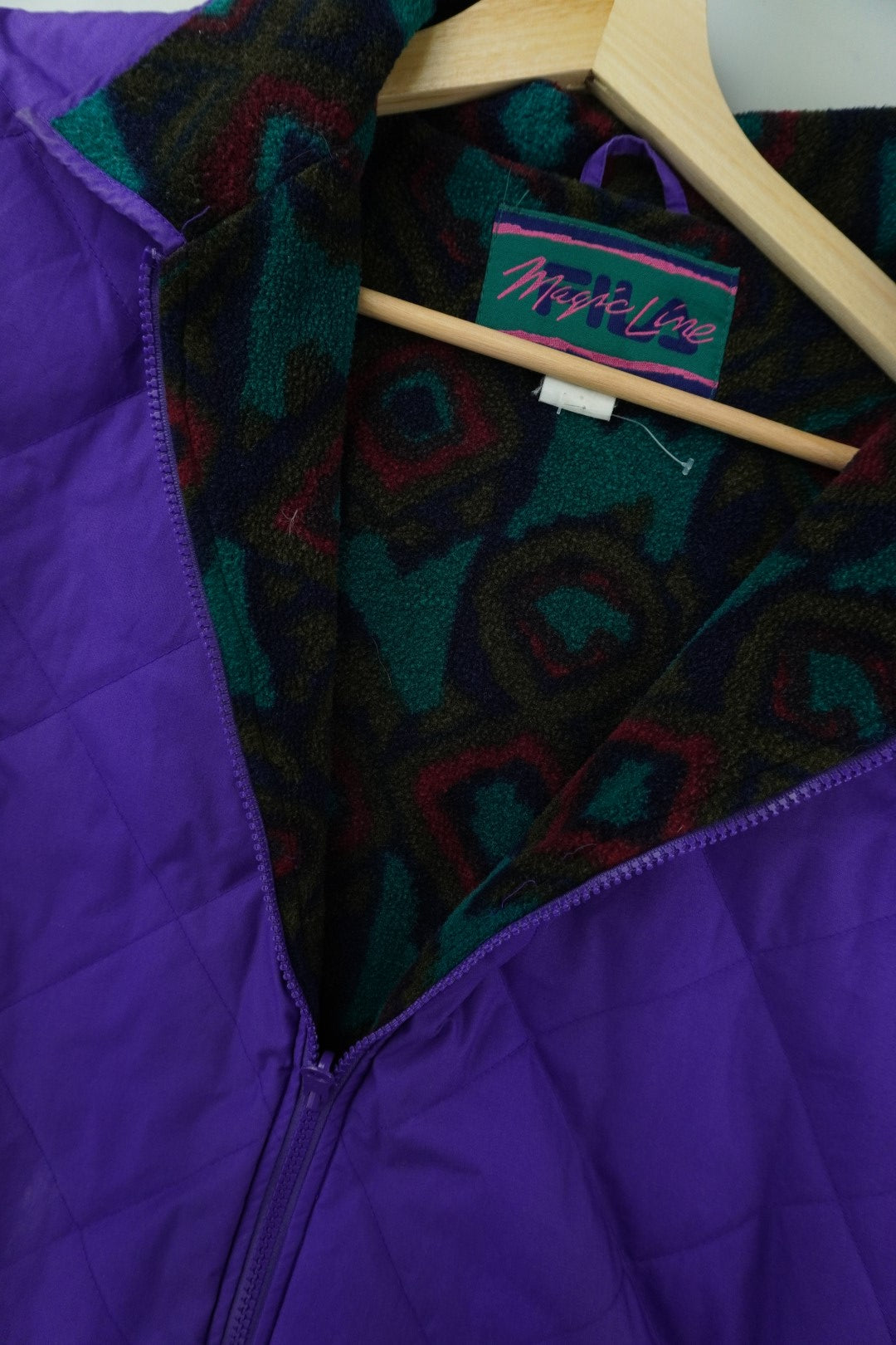 90s Fila Magic Line Jacket Purple L