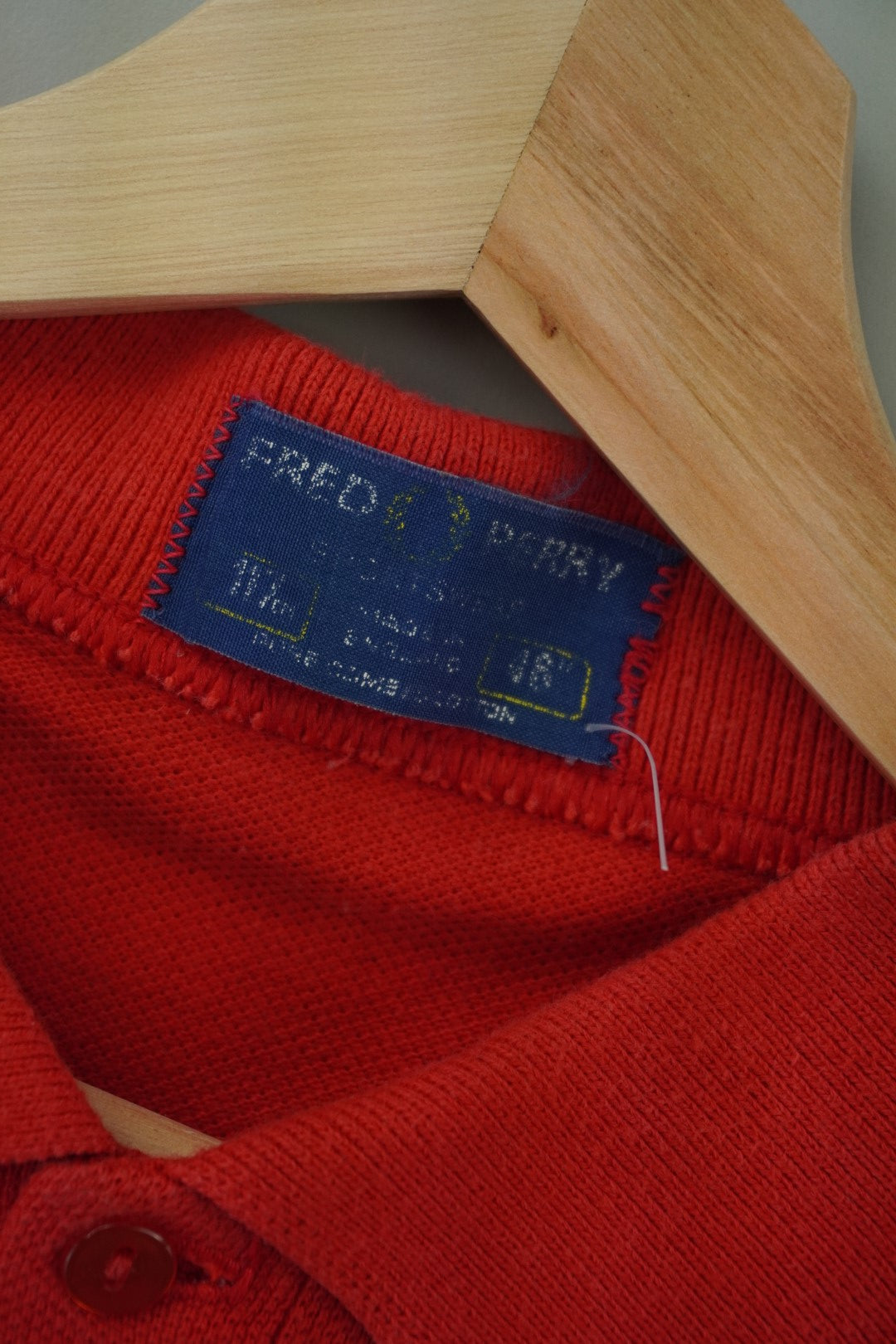 80s Fred Perry Polo Red M