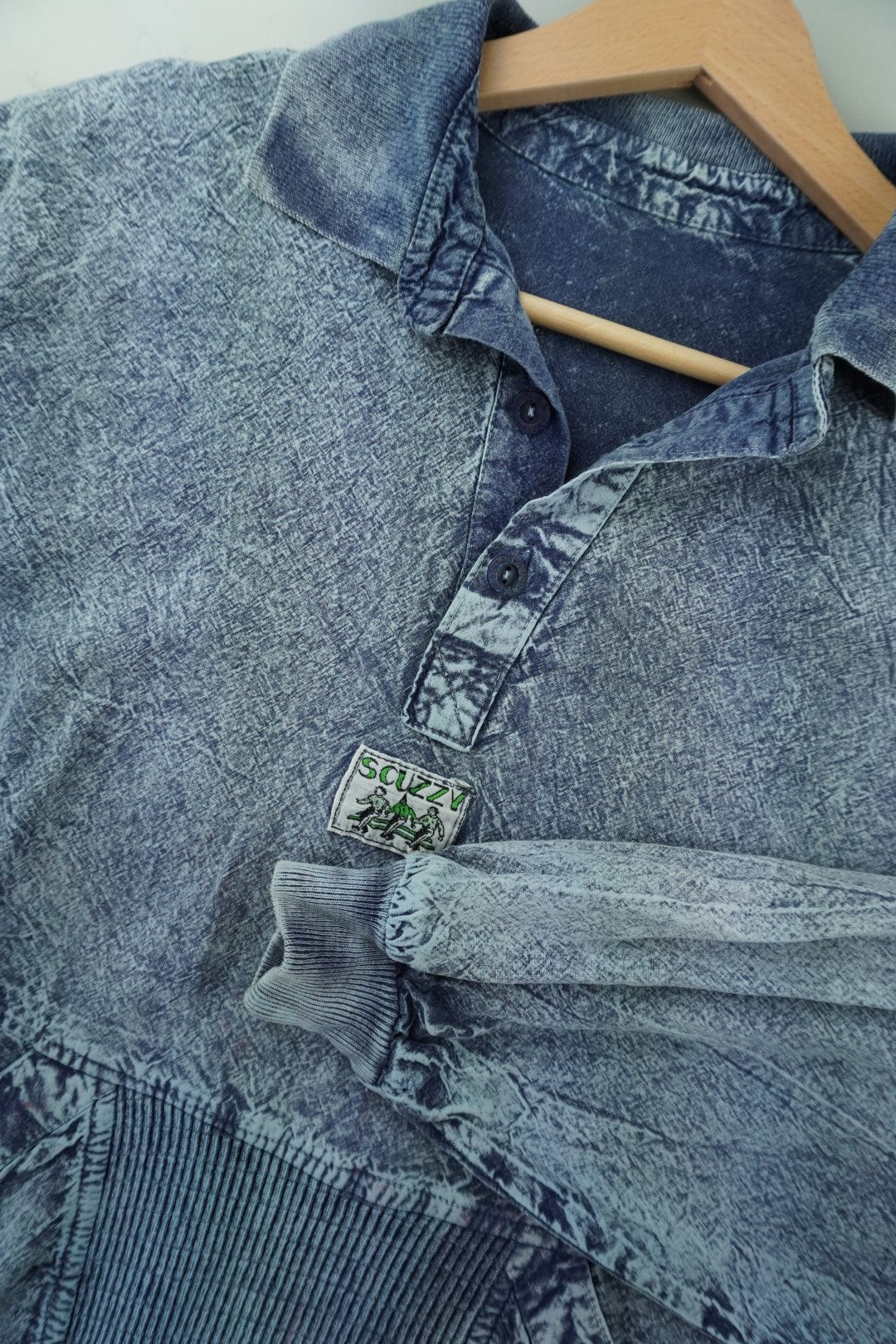 90s Scuzzy Longsleeve Shirt Grey M