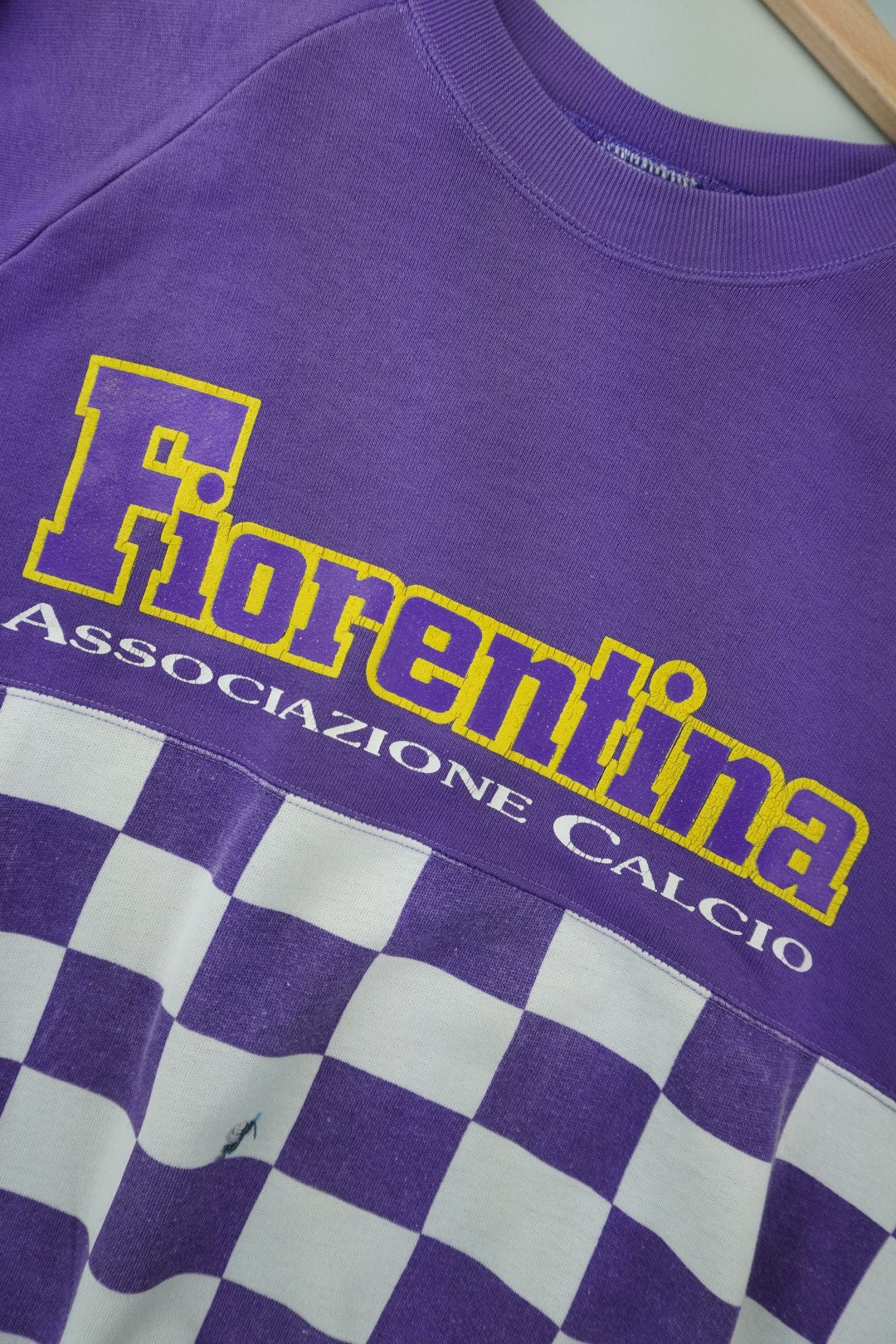 90s AC Fiorentina Football Serie A Sweatshirt Purple S/M