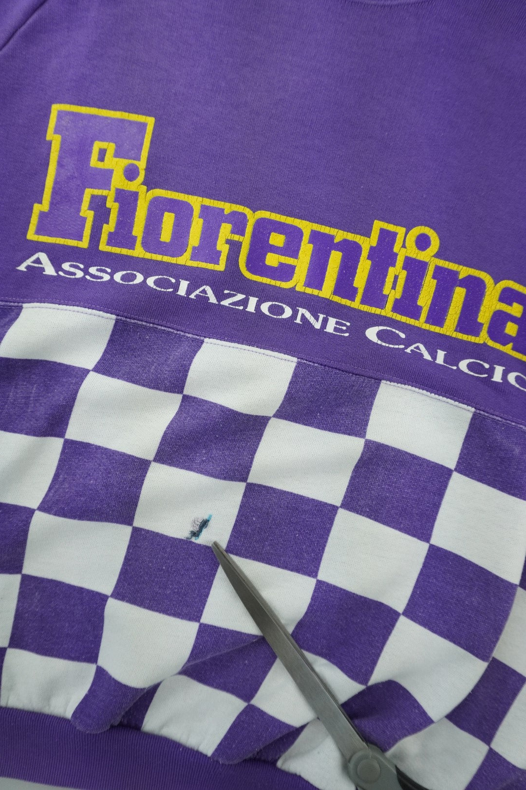 90s AC Fiorentina Football Serie A Sweatshirt Purple S/M
